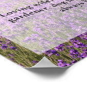 ライラックの花　人生の祝祭　写真　葬儀 ポスター (角)