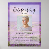 ライラックの花　人生の祝祭　写真　葬儀 ポスター (正面)