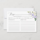 ライラックの花, 白い花, ブライダルシャワーレシピ (正面)