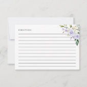 ライラックの花, 白い花, ブライダルシャワーレシピ (裏面)