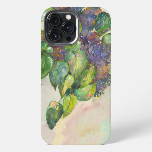 ライラックの花 iPhoneケース (裏面)