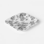 ライラックの菊, 水彩紙皿 ペーパープレート (傾斜あり)
