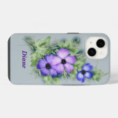 ライラックの装飾  iPhoneケース (裏面横)