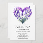 ライラックの追悼式のお知らせ 招待状 (正面/裏面)