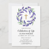 ライラックの追悼式の案内 招待状 (正面)