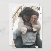 ライラックの野生の花の結婚式写真 Save The Date セーブザデート (裏面)