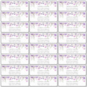 ライラックの野生の花 ゲストの住所ラベル シール (正面)