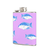 ライラックの青い魚 フラスク (左)