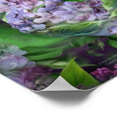 ライラックイン薄紫花瓶ファインアートポスター/プリント ポスター (角)