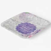 ライラックイン開花春の結婚式イベント ペーパープレート (傾斜あり)