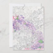 ライラックイン開花春の結婚式 招待状 (裏面)