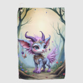 ライラックウィスパー - 魔法の森の守護者 ゴルフタオル (正面)