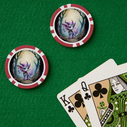 ライラックウィスパー - 魔法の森の守護者 ポーカーチップ (ポーカーテーブル (ダブル))