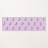 ライラックカウガールロデオパターン ヨガマット (正面(横))