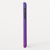 ライラックカラーの猫のシルエット パープル背景 Case-Mate iPhoneケース (裏面/左)
