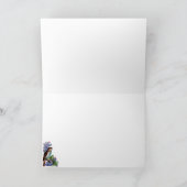 ライラックカードのパリの郵便はがきの鳥 カード (内部)