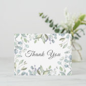 ライラックグリーンウェディング感謝カード サンキューカード (スタンド正面)