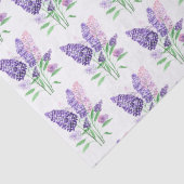 ライラックスパープルフラワーウォータカラー自然パターン 薄葉紙 (詳細)
