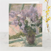 ライラックス·イン·ウィンドウバイ·メアリー·カッサット·ア絵を描メリカン カード (黄色い花)