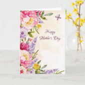 ライラックス・ペニーズ・フローラ・マザーズ・デイ・フォトカード カード (黄色い花)