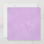 ライラックパープルローズのシックな結婚式リハーサル＆ディナー 招待状 (裏面)