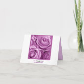 ライラックパープル ありがとう - ブライダルシャワー サンキューカード (裏面)