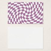 ライラックパープル ウェディングコレクション チェック チェック柄   (正面&裏面)