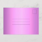 ライラックパープル・キンセアニエラ 保存日付 ポストカード (裏面)