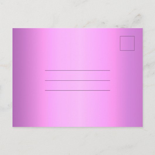 ライラックパープル キンチェアニェラ セーブ・ザ・デート ポストカード (裏面)