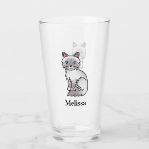 ライラックポイントタビー ビーマン/ラグドール かわいい猫と名前 タンブラーグラス