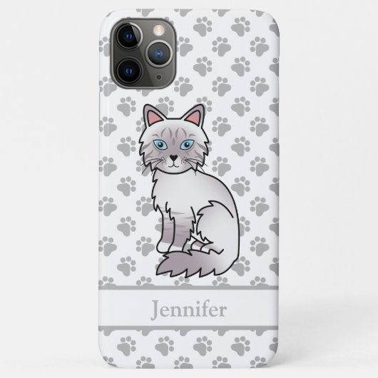 ライラックポイントタビー ビーマン/ラグドール かわいい猫と名前 Case-Mate iPhoneケース (裏面)