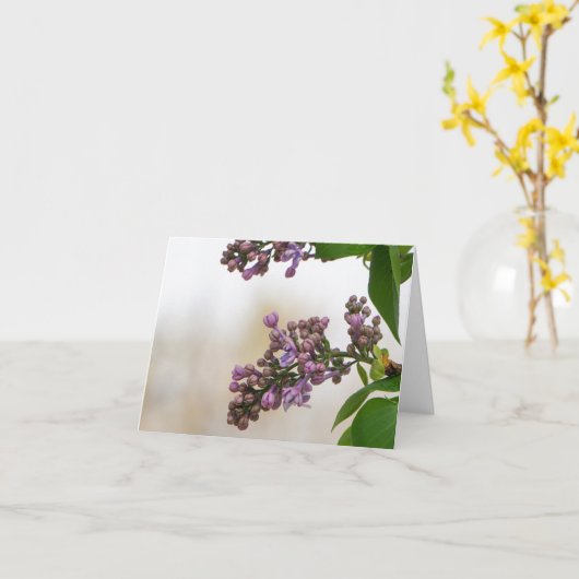 ライラック春 カード (黄色い花)