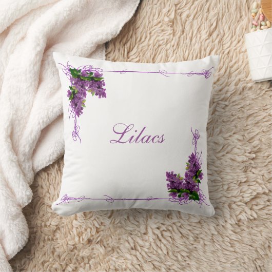ライラック枕 クッション (ブランケット)