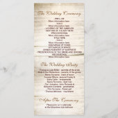 ライラック素朴な結婚式のプログラムとメイスンジャー プログラム (裏面)