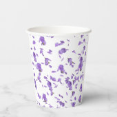 ライラック色の花の花弁 紙コップ (裏面)