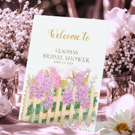 ライラック アジサイ 新婦はただいま市場にて好評公開中 ブライダル ウェルカム 台座サイン