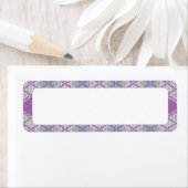 ライラック アーガイル ニット 0.75"x2.25" ラベル (インサイチュ)