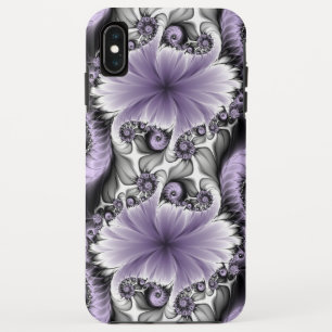 ライラック イリュージョン アブストラクト フラワーフラクタルアート ファンタジー iPhone XS MAXケース