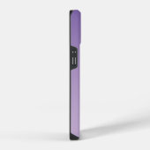 ライラック カスタム モノグラム 名前 iPhoneケース (右側面)