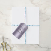 ライラック シマー フラッター バタフライ スウィート16 パーティー ギフトタグ (より糸付き)