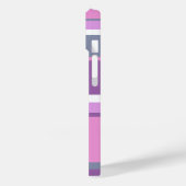 ライラック ストライプ Case-Mate iPhoneケース (裏面 / 左)