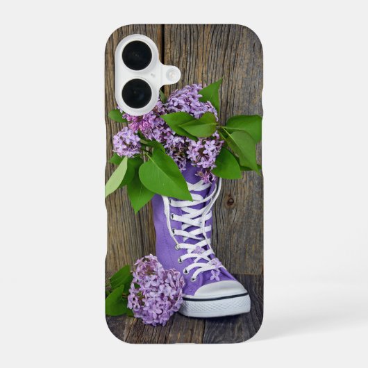 ライラック スニーカー iPhone 16ケース (裏面)