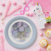 ライラック ハイドレンジア 水彩 ランチョン ナプキン ペーパープレート (パーティー)