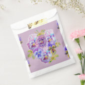 ライラック パンジー 紫の花 フラワーパーティーファバーバッグ フェイバーバッグ (封をした状態)