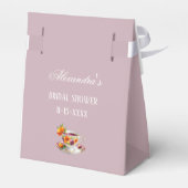 ライラック フラワーズ ワンピース ティー ブライダル シャワー フェイバーボックス (裏面サイド)