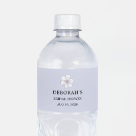 ライラック フラワーブライダルシャワー ペットボトルラベル