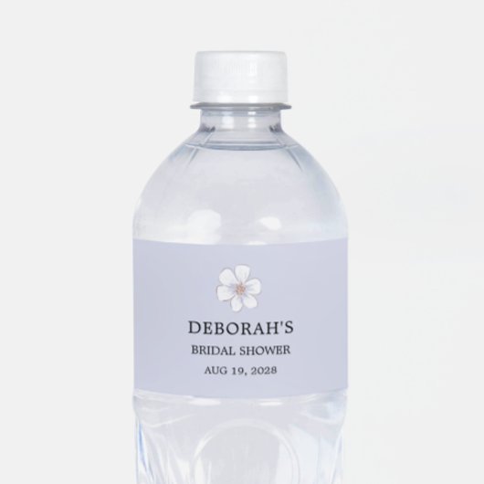 ライラック フラワーブライダルシャワー ペットボトルラベル