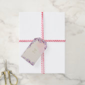 ライラック フラワール ギフトタグ (より糸付き)