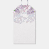 ライラック – フローラ水彩優雅な結婚式 ギフトタグ (裏面)