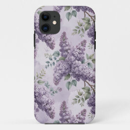 ライラック ライラックの花 サージブルー ダスティラベンダー iPhone 11 ケース
